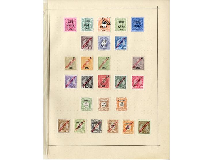 1868/1915 (ca.), ungebrauchte und gestempelte alte Sammlung mit vielen besseren werten und kpl. Ausgaben, dabei auch Macao un
