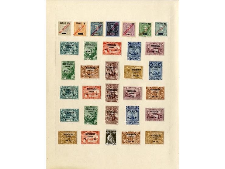 1868/1915 (ca.), ungebrauchte und gestempelte alte Sammlung mit vielen besseren werten und kpl. Ausgaben, dabei auch Macao un