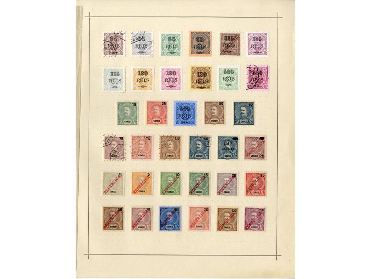 1868/1915 (ca.), ungebrauchte und gestempelte alte Sammlung mit vielen besseren werten und kpl. Ausgaben, dabei auch Macao un