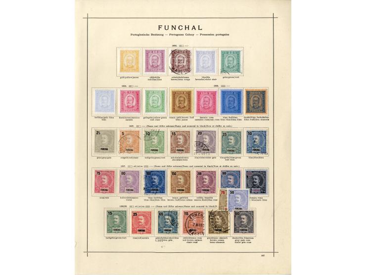 1868/1915 (ca.), ungebrauchte und gestempelte alte Sammlung mit vielen besseren werten und kpl. Ausgaben, dabei auch Macao un