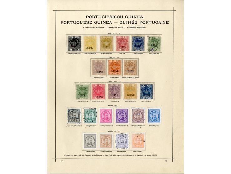 1868/1915 (ca.), ungebrauchte und gestempelte alte Sammlung mit vielen besseren werten und kpl. Ausgaben, dabei auch Macao un