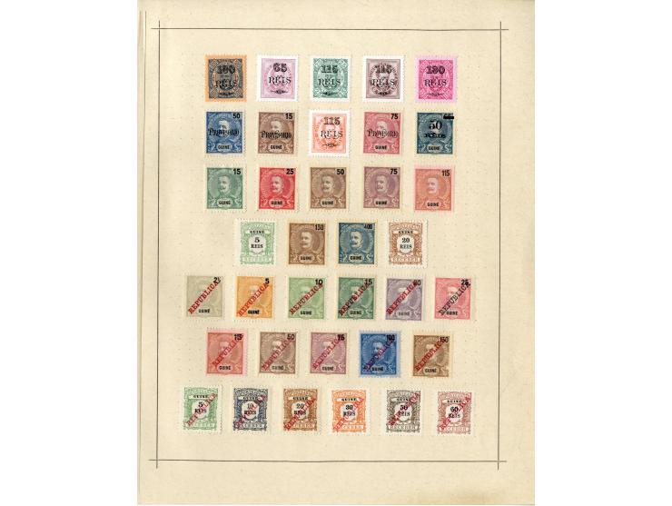 1868/1915 (ca.), ungebrauchte und gestempelte alte Sammlung mit vielen besseren werten und kpl. Ausgaben, dabei auch Macao un