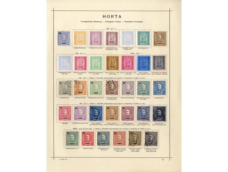 1868/1915 (ca.), ungebrauchte und gestempelte alte Sammlung mit vielen besseren werten und kpl. Ausgaben, dabei auch Macao un