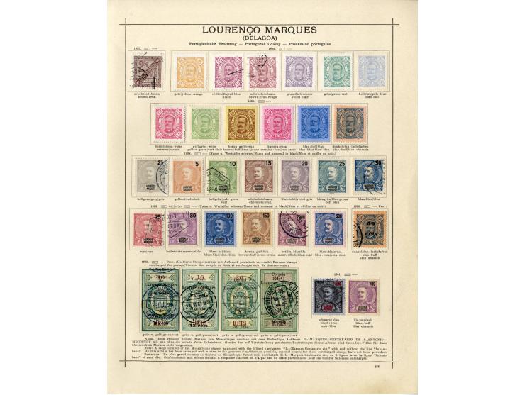 1868/1915 (ca.), ungebrauchte und gestempelte alte Sammlung mit vielen besseren werten und kpl. Ausgaben, dabei auch Macao un