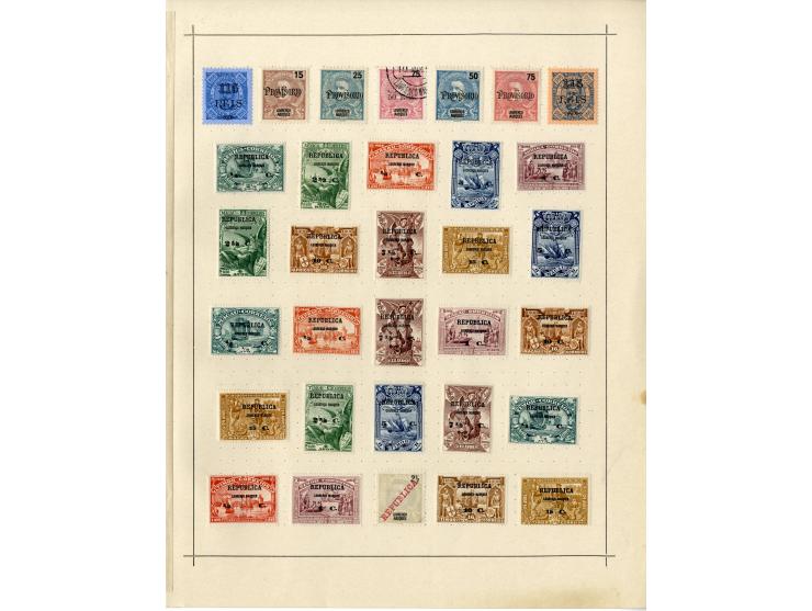 1868/1915 (ca.), ungebrauchte und gestempelte alte Sammlung mit vielen besseren werten und kpl. Ausgaben, dabei auch Macao un