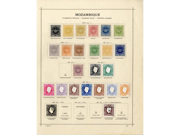 1868/1915 (ca.), ungebrauchte und gestempelte alte Sammlung mit vielen besseren werten und kpl. Ausgaben, dabei auch Macao un