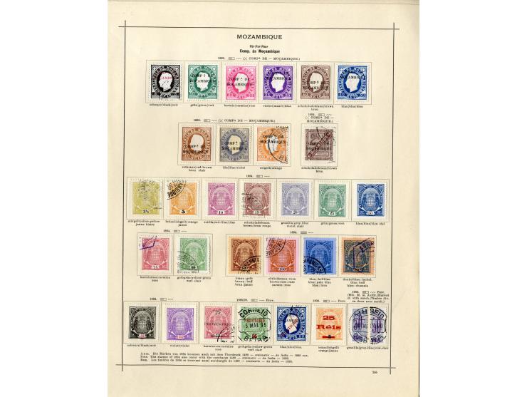 1868/1915 (ca.), ungebrauchte und gestempelte alte Sammlung mit vielen besseren werten und kpl. Ausgaben, dabei auch Macao un