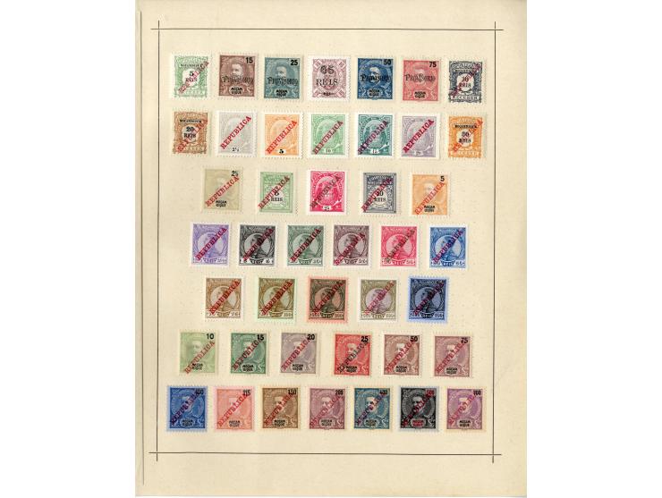 1868/1915 (ca.), ungebrauchte und gestempelte alte Sammlung mit vielen besseren werten und kpl. Ausgaben, dabei auch Macao un