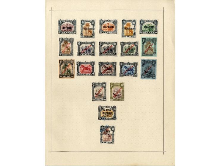 1868/1915 (ca.), ungebrauchte und gestempelte alte Sammlung mit vielen besseren werten und kpl. Ausgaben, dabei auch Macao un