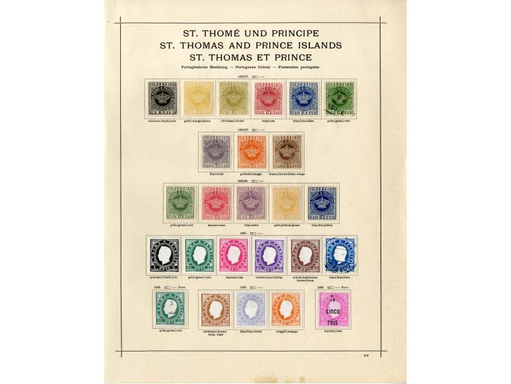 1868/1915 (ca.), ungebrauchte und gestempelte alte Sammlung mit vielen besseren werten und kpl. Ausgaben, dabei auch Macao un