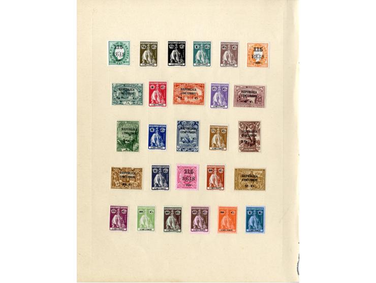 1868/1915 (ca.), ungebrauchte und gestempelte alte Sammlung mit vielen besseren werten und kpl. Ausgaben, dabei auch Macao un