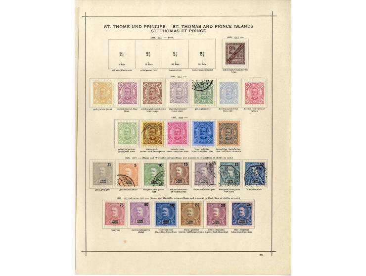 1868/1915 (ca.), ungebrauchte und gestempelte alte Sammlung mit vielen besseren werten und kpl. Ausgaben, dabei auch Macao un
