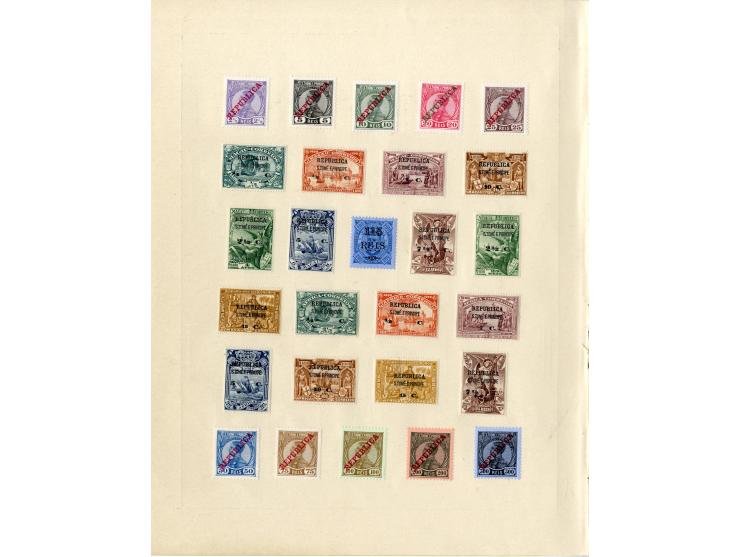 1868/1915 (ca.), ungebrauchte und gestempelte alte Sammlung mit vielen besseren werten und kpl. Ausgaben, dabei auch Macao un