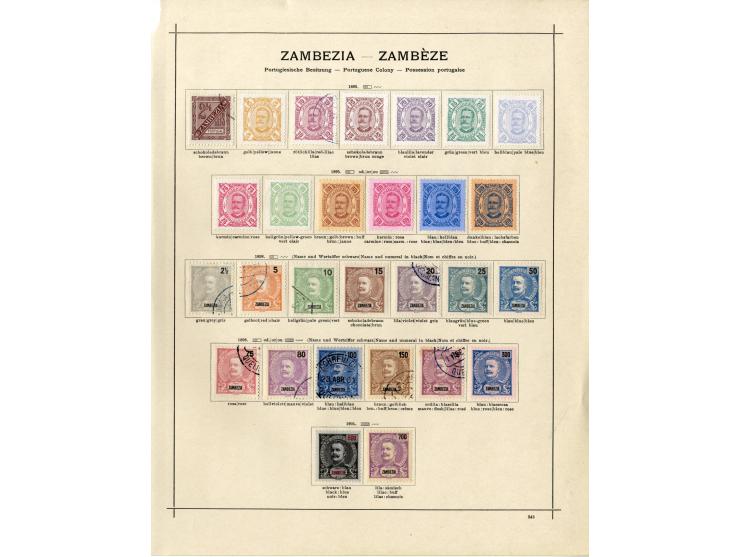 1868/1915 (ca.), ungebrauchte und gestempelte alte Sammlung mit vielen besseren werten und kpl. Ausgaben, dabei auch Macao un