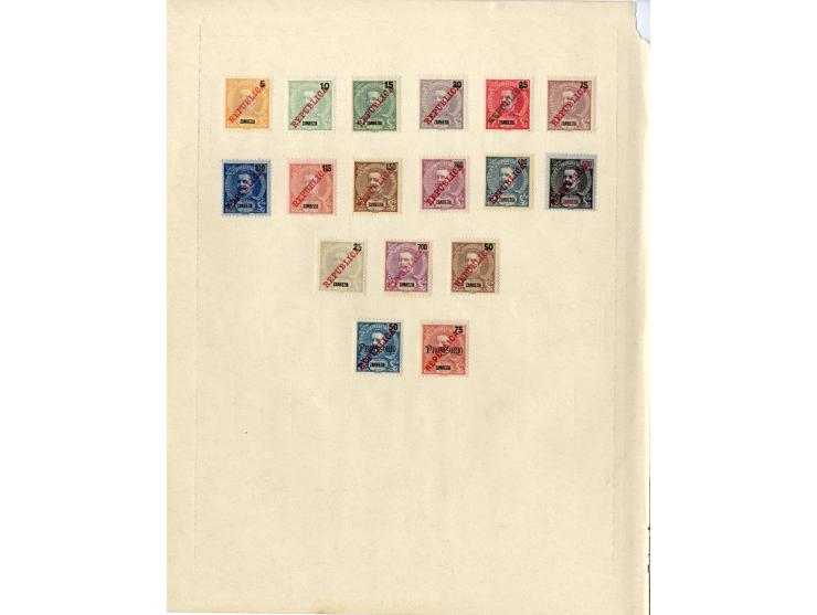 1868/1915 (ca.), ungebrauchte und gestempelte alte Sammlung mit vielen besseren werten und kpl. Ausgaben, dabei auch Macao un