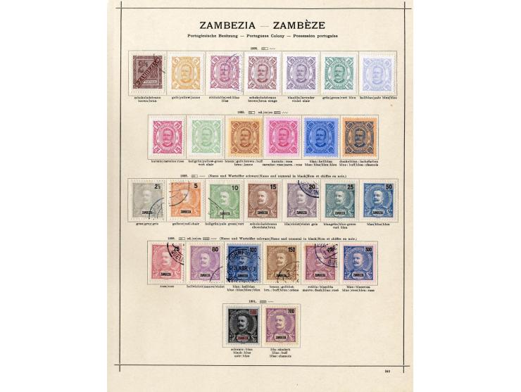 1868/1915 (ca.), ungebrauchte und gestempelte alte Sammlung mit vielen besseren werten und kpl. Ausgaben, dabei auch Macao un