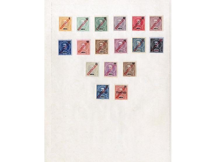 1868/1915 (ca.), ungebrauchte und gestempelte alte Sammlung mit vielen besseren werten und kpl. Ausgaben, dabei auch Macao un
