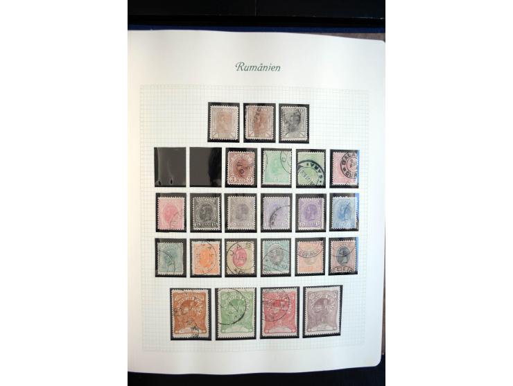 1858/1974, mehrfach postfrische, ungebrauchte und gestempelt angelegte Sammlungen mit einigen besseren Anfangsausgaben, späte