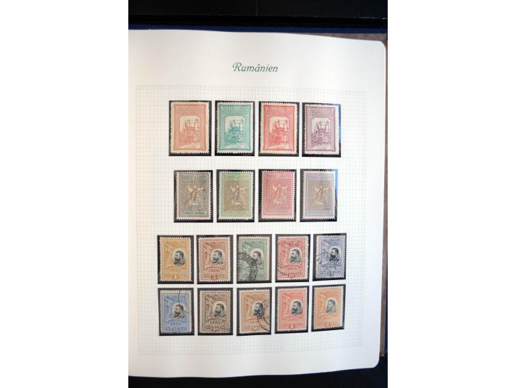 1858/1974, mehrfach postfrische, ungebrauchte und gestempelt angelegte Sammlungen mit einigen besseren Anfangsausgaben, späte