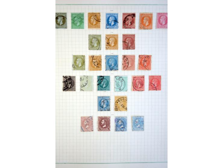 1858/1974, mehrfach postfrische, ungebrauchte und gestempelt angelegte Sammlungen mit einigen besseren Anfangsausgaben, späte