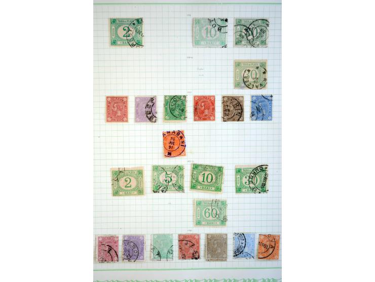 1858/1974, mehrfach postfrische, ungebrauchte und gestempelt angelegte Sammlungen mit einigen besseren Anfangsausgaben, späte