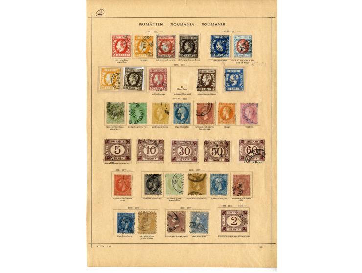 1862/1935, ungebrauchte und gestempelte Sammlung mit besseren Werten und Doubletten, ex Sammlung "Frankfurt"