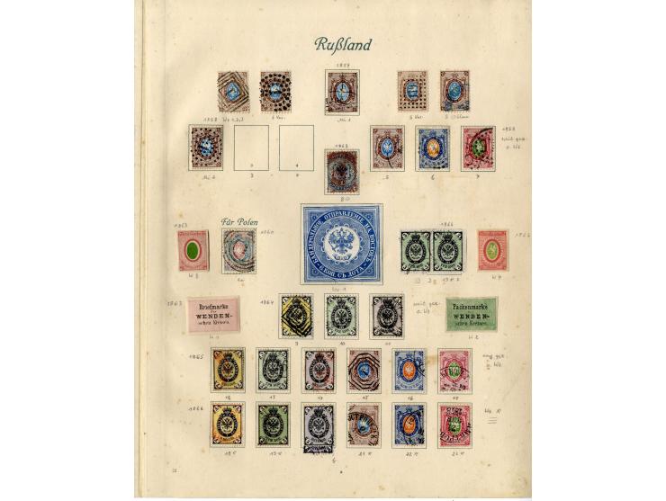 1857/1936, ungebrauchte und gestempelte Sammlung mit Armeepost, Post in China und Levante etc.