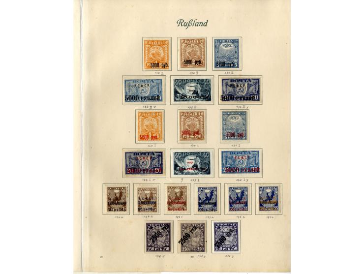 1857/1936, ungebrauchte und gestempelte Sammlung mit Armeepost, Post in China und Levante etc.