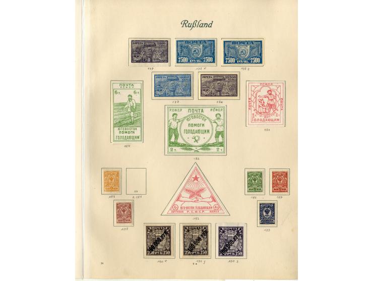 1857/1936, ungebrauchte und gestempelte Sammlung mit Armeepost, Post in China und Levante etc.