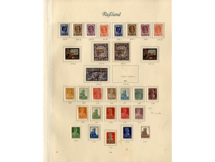 1857/1936, ungebrauchte und gestempelte Sammlung mit Armeepost, Post in China und Levante etc.