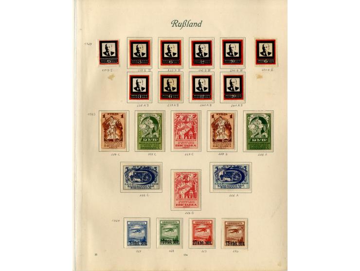 1857/1936, ungebrauchte und gestempelte Sammlung mit Armeepost, Post in China und Levante etc.