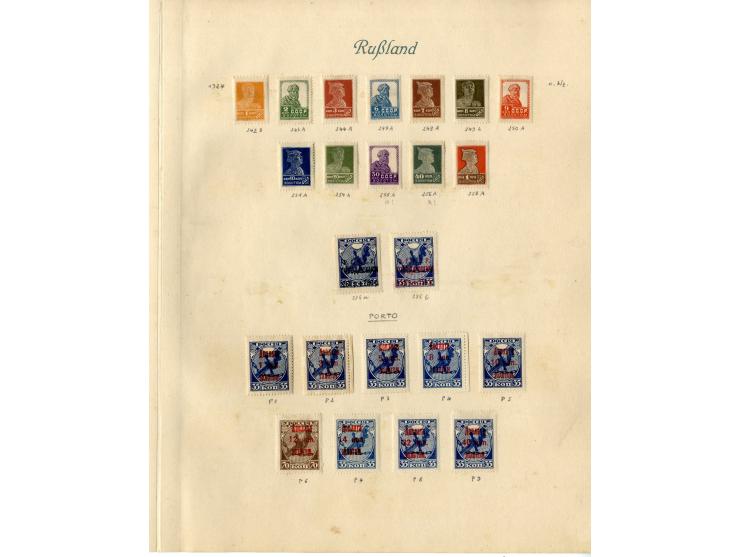 1857/1936, ungebrauchte und gestempelte Sammlung mit Armeepost, Post in China und Levante etc.