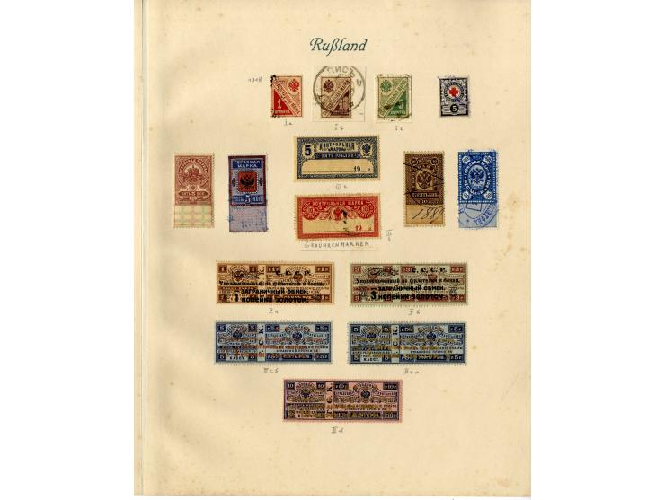 1857/1936, ungebrauchte und gestempelte Sammlung mit Armeepost, Post in China und Levante etc.