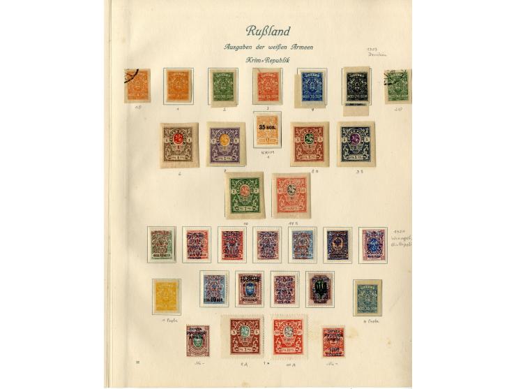 1857/1936, ungebrauchte und gestempelte Sammlung mit Armeepost, Post in China und Levante etc.