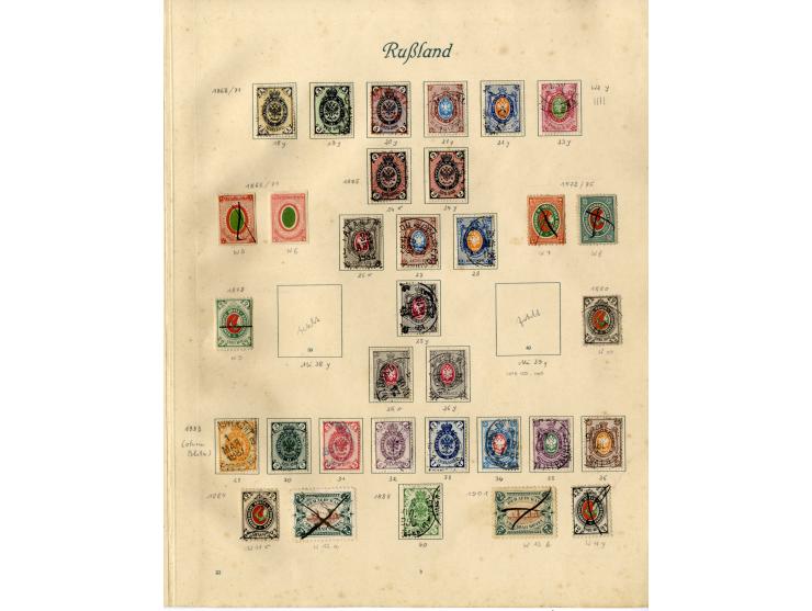 1857/1936, ungebrauchte und gestempelte Sammlung mit Armeepost, Post in China und Levante etc.