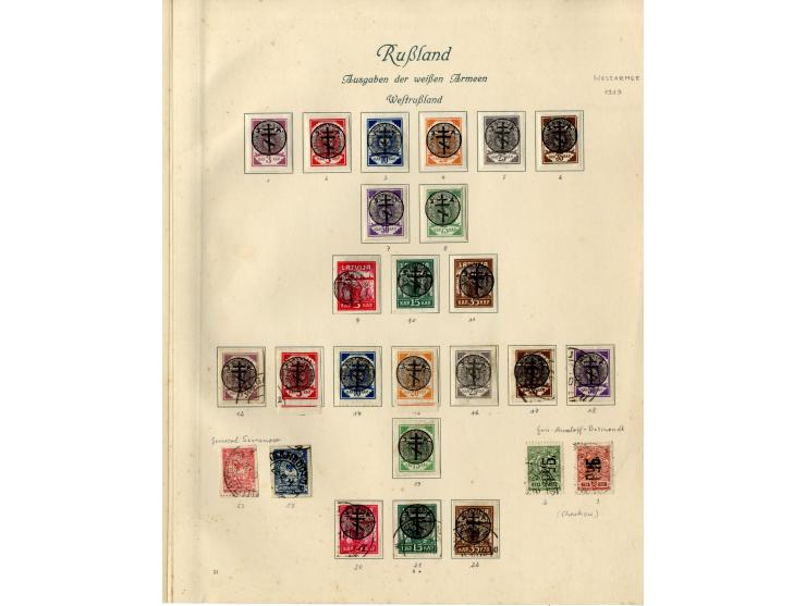 1857/1936, ungebrauchte und gestempelte Sammlung mit Armeepost, Post in China und Levante etc.