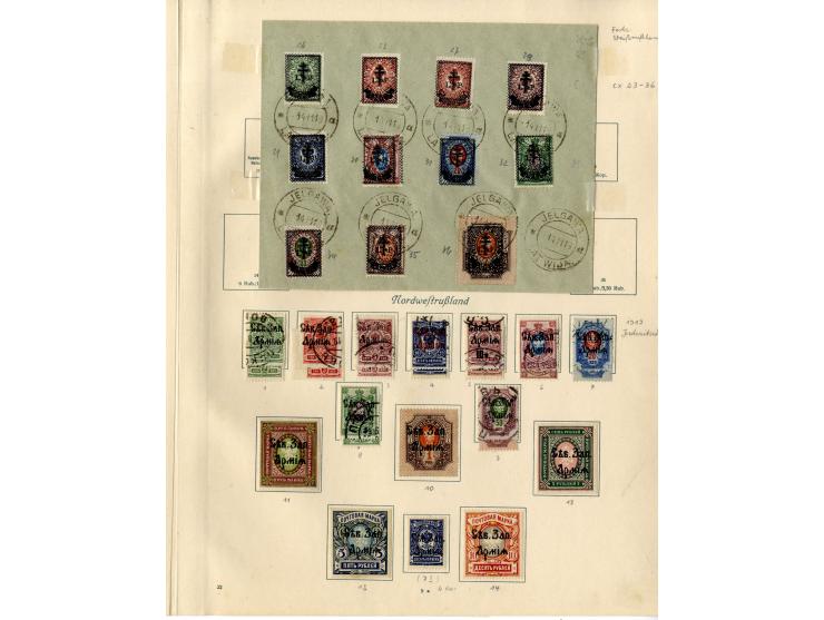 1857/1936, ungebrauchte und gestempelte Sammlung mit Armeepost, Post in China und Levante etc.