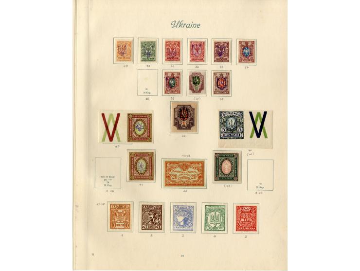1857/1936, ungebrauchte und gestempelte Sammlung mit Armeepost, Post in China und Levante etc.