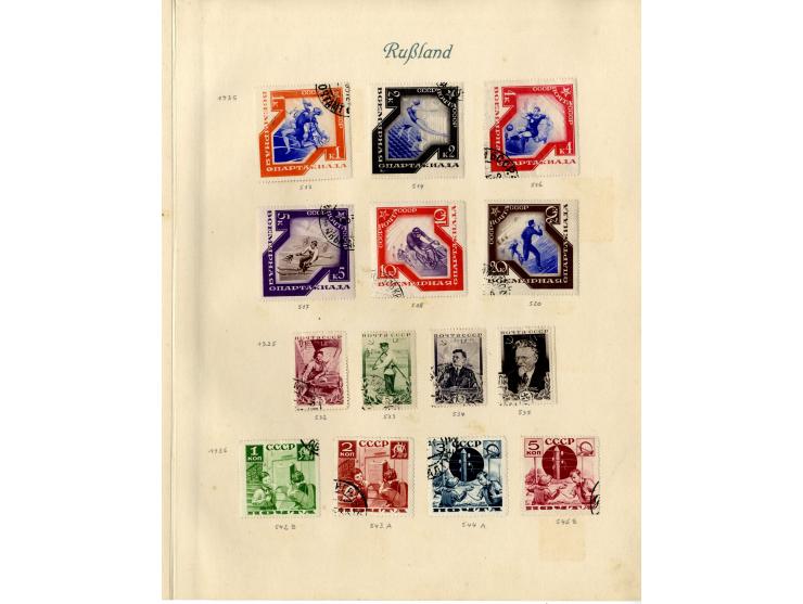 1857/1936, ungebrauchte und gestempelte Sammlung mit Armeepost, Post in China und Levante etc.
