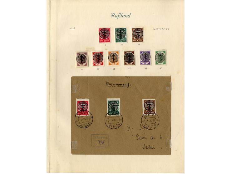 1857/1936, ungebrauchte und gestempelte Sammlung mit Armeepost, Post in China und Levante etc.