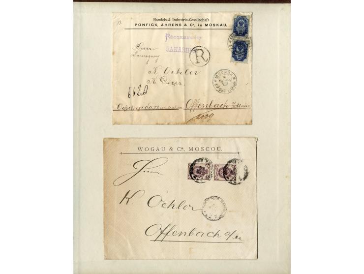1857/1936, ungebrauchte und gestempelte Sammlung mit Armeepost, Post in China und Levante etc.