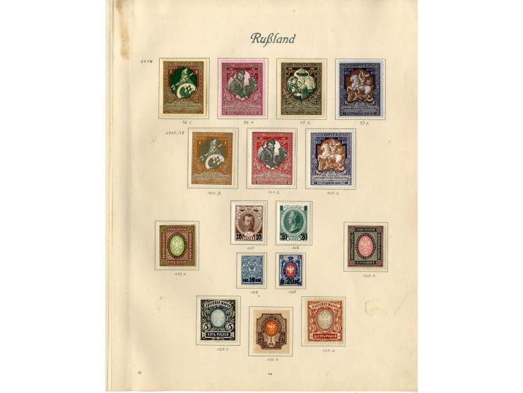 1857/1936, ungebrauchte und gestempelte Sammlung mit Armeepost, Post in China und Levante etc.