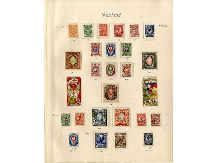 1857/1936, ungebrauchte und gestempelte Sammlung mit Armeepost, Post in China und Levante etc.