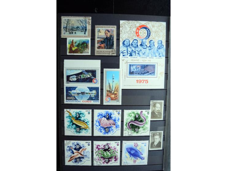 1858/1958, überwiegend gestempelte reichhaltige Sammlung mit guten Werten und Sätzen im Schaubek-Album und Einsteckbuch
