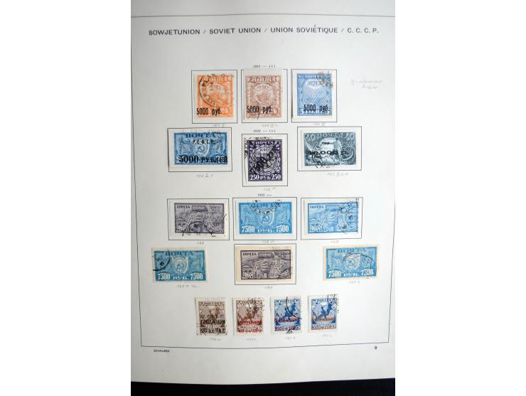 1858/1958, überwiegend gestempelte reichhaltige Sammlung mit guten Werten und Sätzen im Schaubek-Album und Einsteckbuch