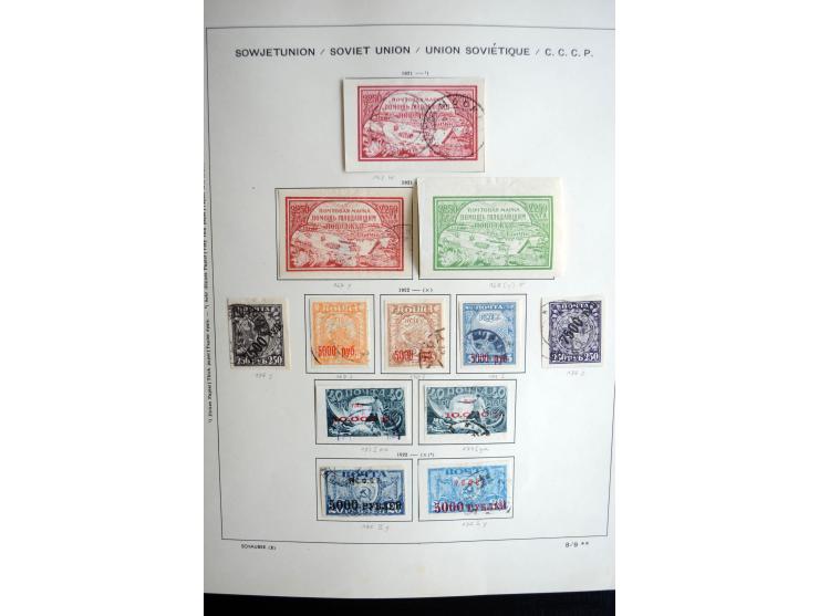 1858/1958, überwiegend gestempelte reichhaltige Sammlung mit guten Werten und Sätzen im Schaubek-Album und Einsteckbuch