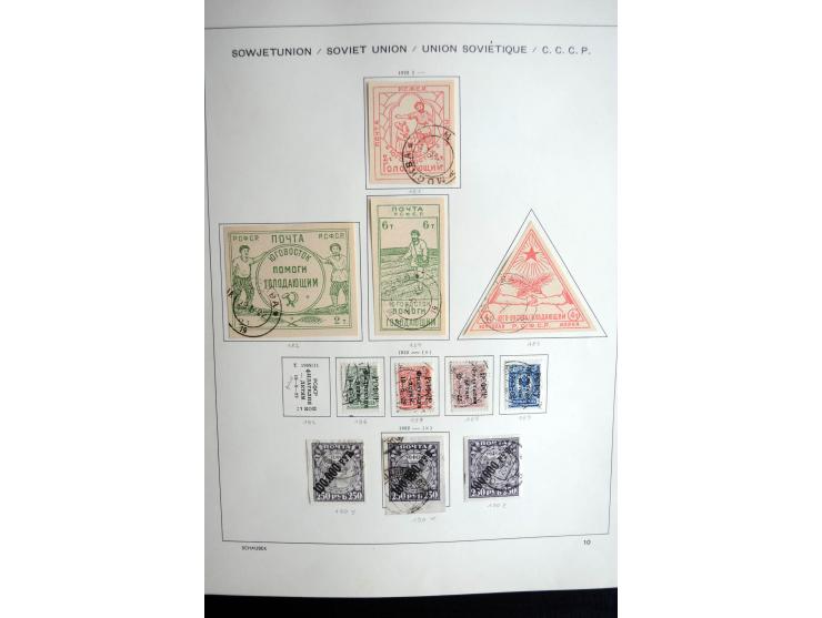 1858/1958, überwiegend gestempelte reichhaltige Sammlung mit guten Werten und Sätzen im Schaubek-Album und Einsteckbuch