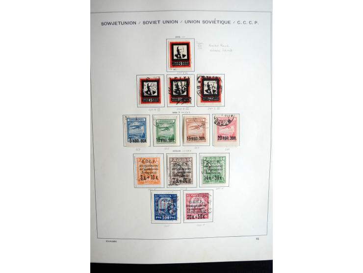 1858/1958, überwiegend gestempelte reichhaltige Sammlung mit guten Werten und Sätzen im Schaubek-Album und Einsteckbuch