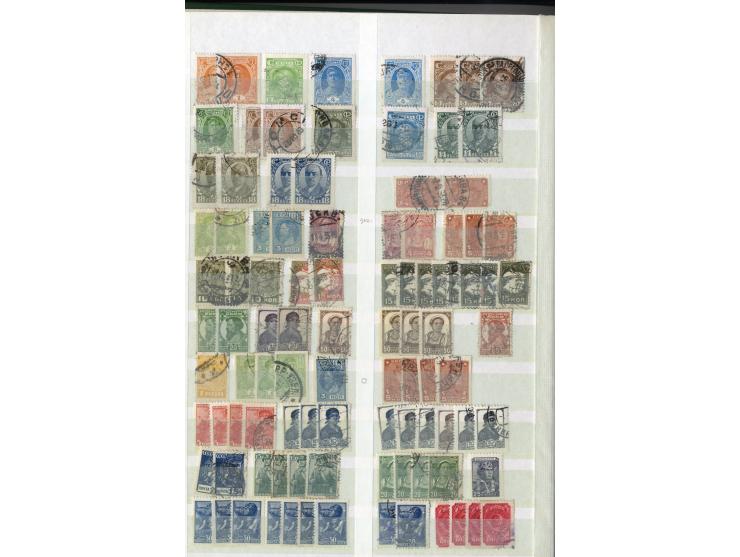 1860/1995 (ca.), ungebrauchte und gestempelte Partie mit Doubletten, dabei auch einige andere Länder; im Einsteckbuch