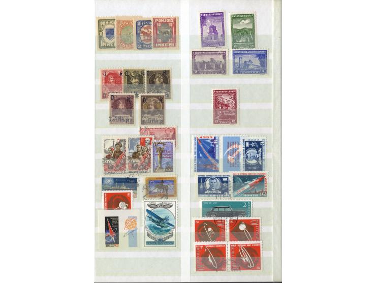 1860/1995 (ca.), ungebrauchte und gestempelte Partie mit Doubletten, dabei auch einige andere Länder; im Einsteckbuch